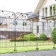image 2 of Outsunny Decorative Garden Fencing 4PCs 43in x 11.5ft Metal Border Edging