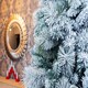 image 5 of 4ft White Snowy Tips Frosted Helsinki Fir Christmas Tree White | 4ft