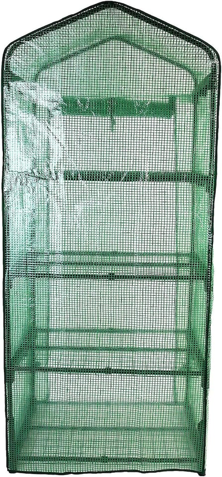 image 1 of Actiasgear - 4-Tier Mini Outdoor Greenhouse with PE Cover | Compact Garden Greenhouse