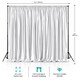 image 2 of Blackout Polyester Photography Backdrop for Studio Photo Shoot - 3x3m