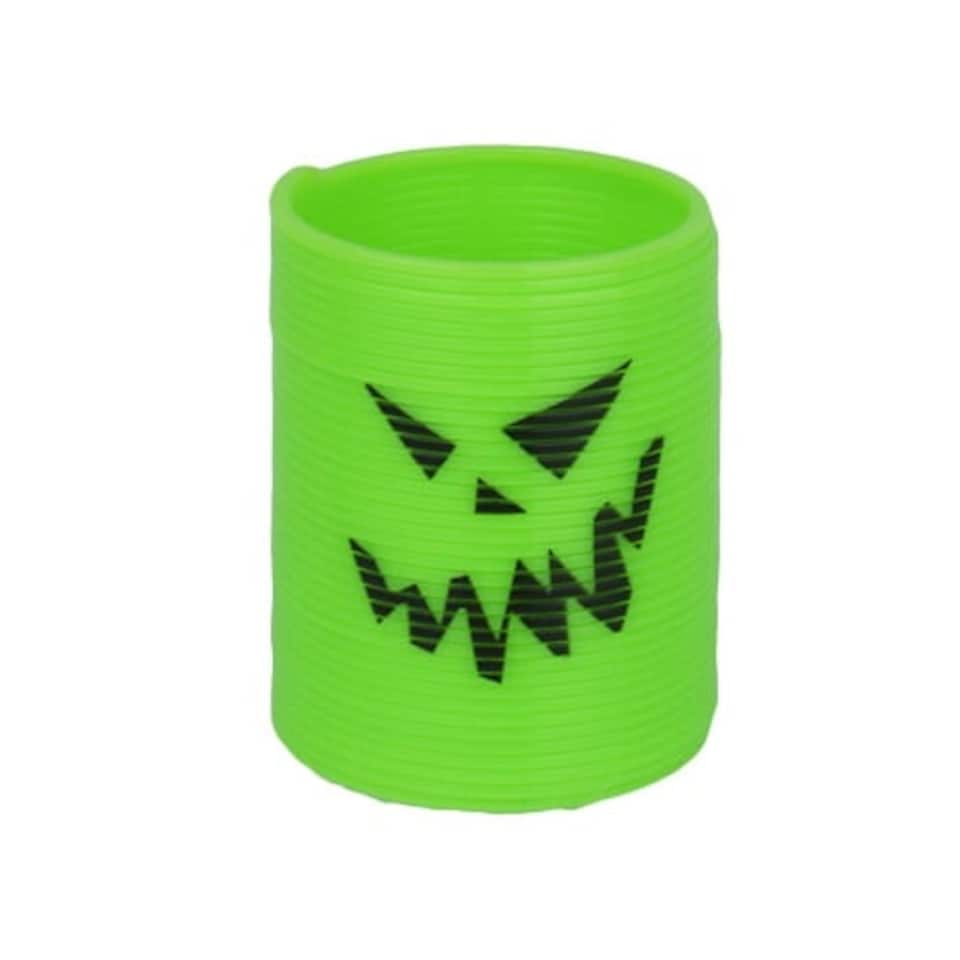 Green Scary Face Halloween Mini Spring