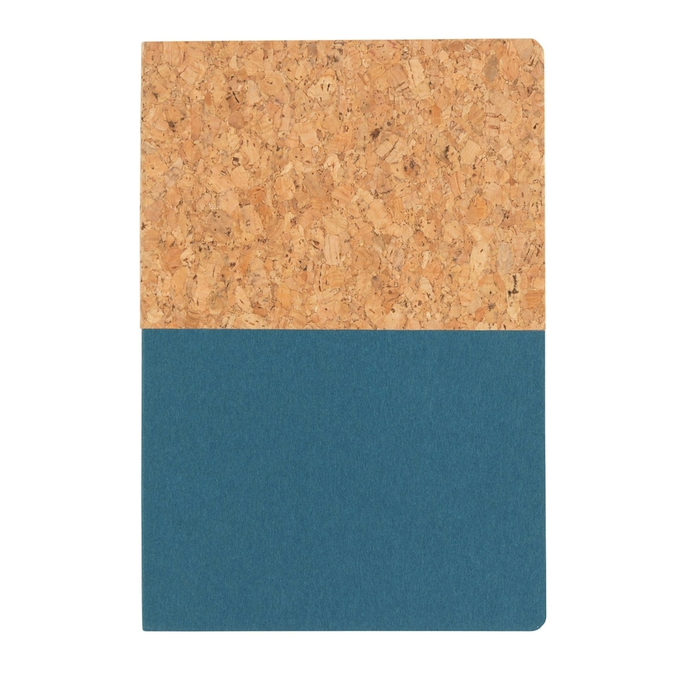 image 1 of XD Collection Cork & Kraft A5 Notebook - Blue/Brown - One Size