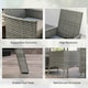 image 5 of Outsunny 4 Seater Rattan Garden Furniture Set with Cushion