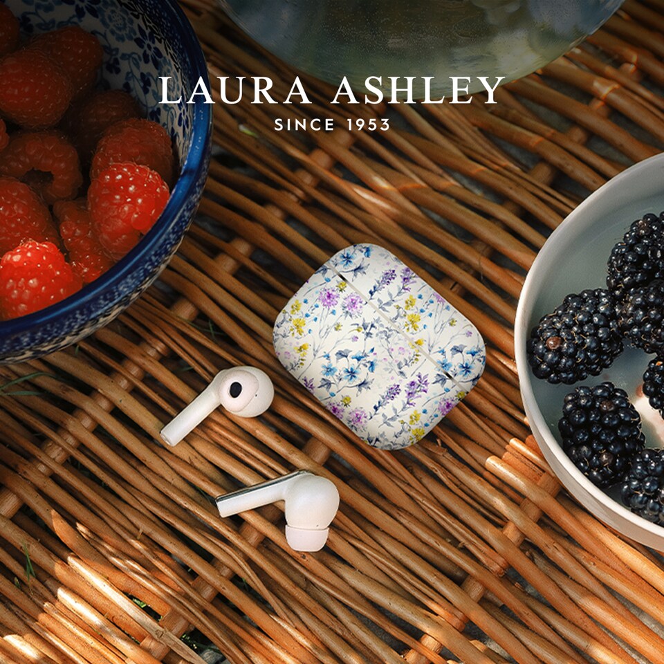 image 1 of Laura Ashley Wild Meadow 'Skylark' True Wireless Earbuds with HD Microphone and Charging Case
