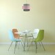 image 8 of Pair of Pink and Grey Two Tier Light Shades Grey | Pink