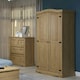 image 1 of Premium Corona 2 Door Wardrobe in Mexican Pine, Classic Design with Metal Hardware | Brown | Brown | One Size | 1