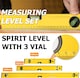 image 3 of Spirit Level, 3pcs High Accuracy Spirit Level Set Lightweight DIY Builder 400, 600, 1000mm, Aluminum Alloy Level Set
