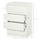 image 8 of HOMCOM 4 Drawer Cabinet Storage Cupboard Sideboard Organiser