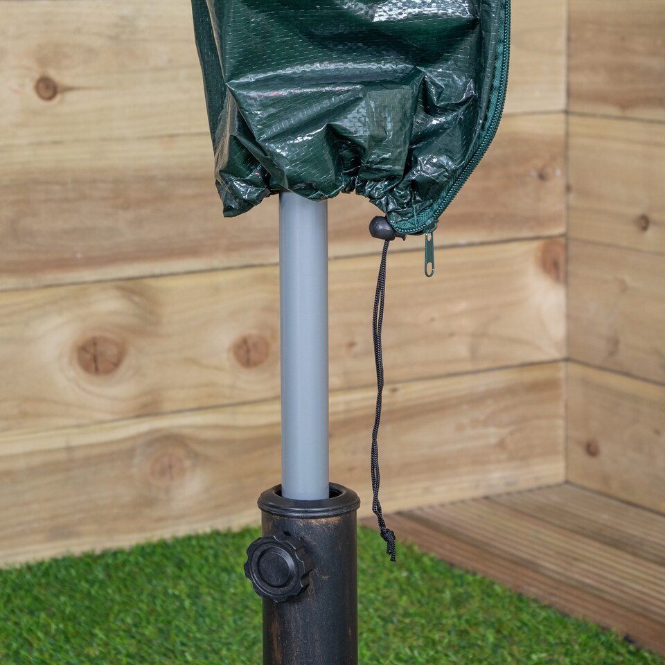 image 1 of Kingfisher Waterproof Garden Parasol Cover 18cm x 28cm x 150cm