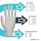 image 3 of Unigloves Unicare Clear Vinyl Box of 100 Gloves