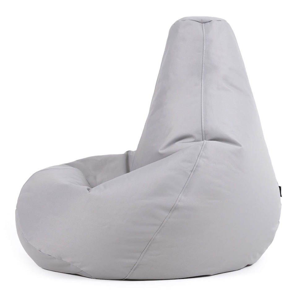 image 1 of Kids Recliner Beanbag Indoor and Outdoor Grey Set of 2 | Grey | Grey | M | 1