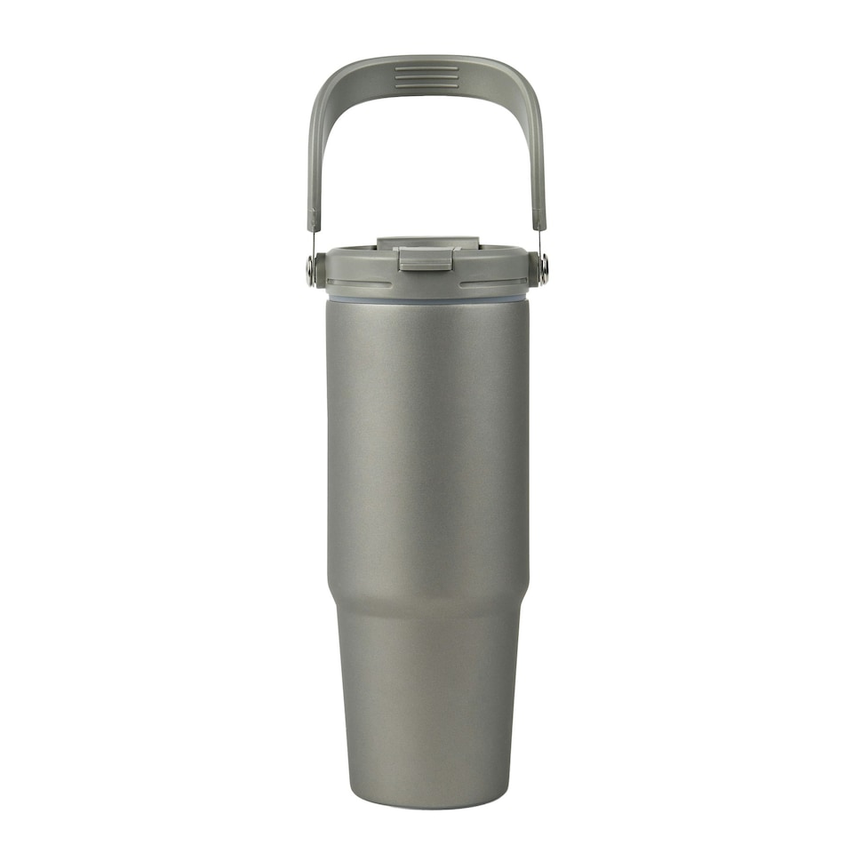 image 1 of Vinga Eos Trek Recycled Stainless Steel 880ml Bottle - Grey - One Size Grey