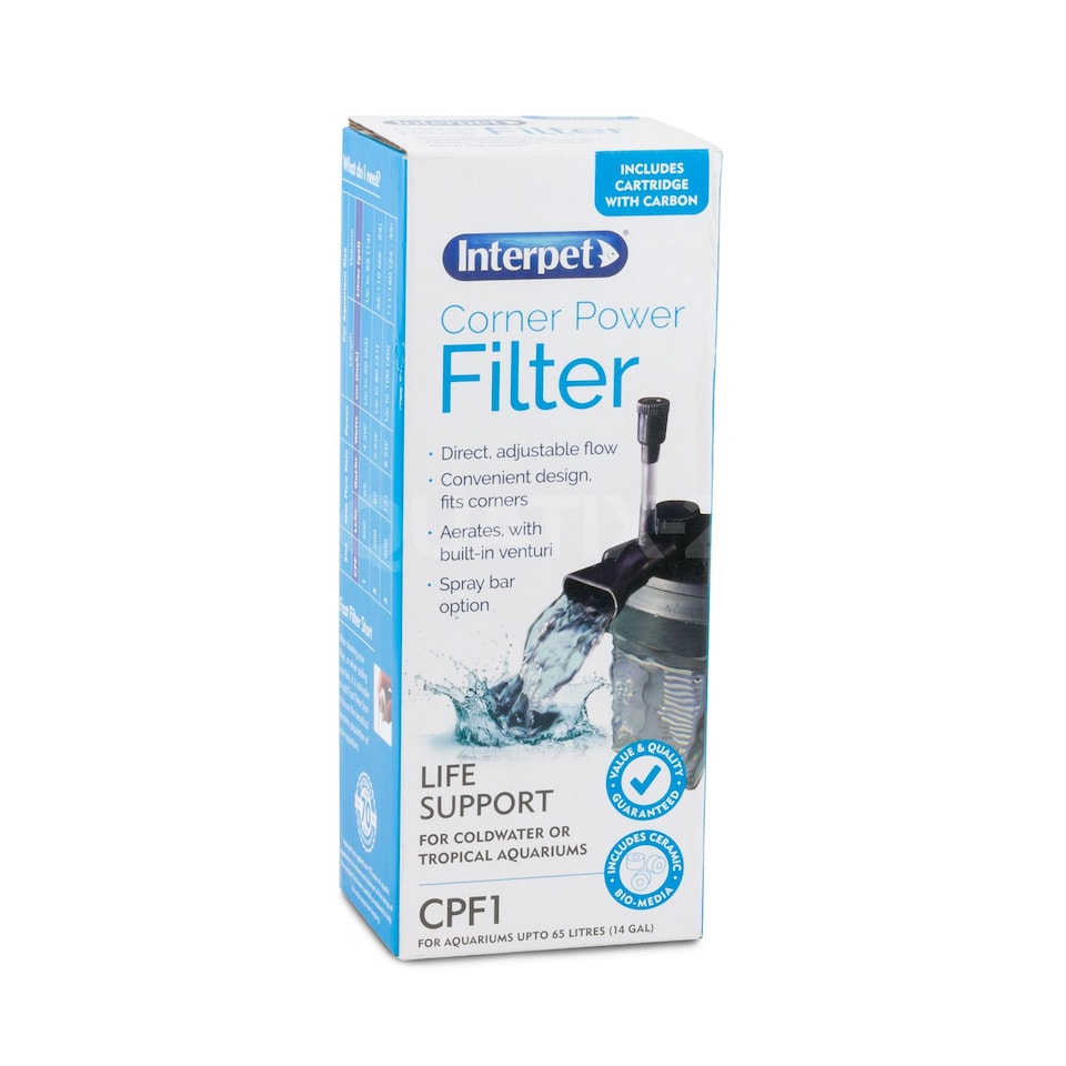 Interpet CPF1 Internal Aquarium Corner Power Filter