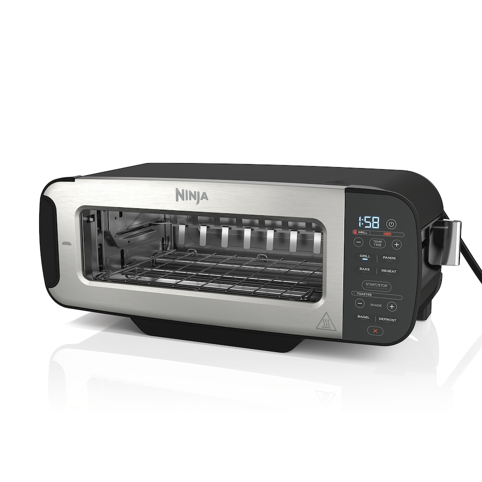 image 1 of Ninja Foodi 3in1 Toaster Grill & Panini Press Black in ST200UK | Black | Black | 1