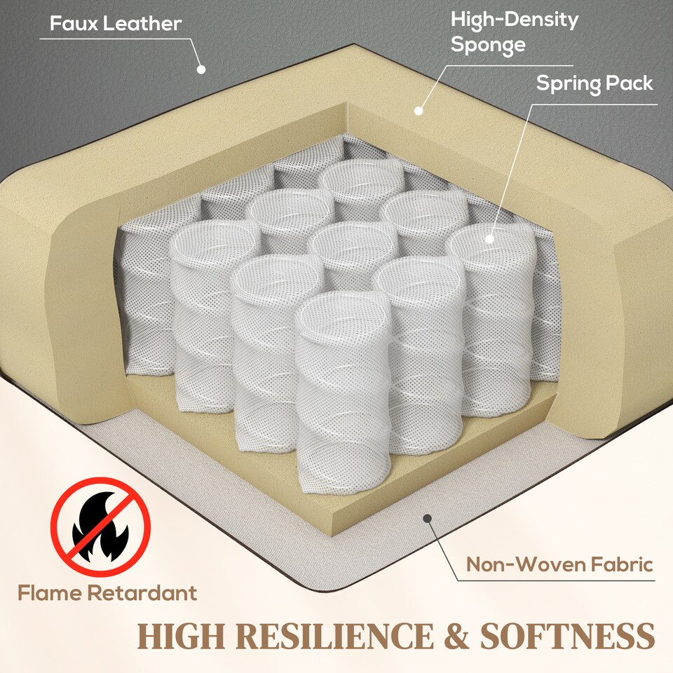 image 1 of HOMCOM Recliner Armchair with 3D Kneading Massage, Breathable Leather Recliner Chair with Back Massager and Headrest, Electric Reclining Chair with Footrest, Remote, USB Port, Side Pockets for Home | Grey | One Size