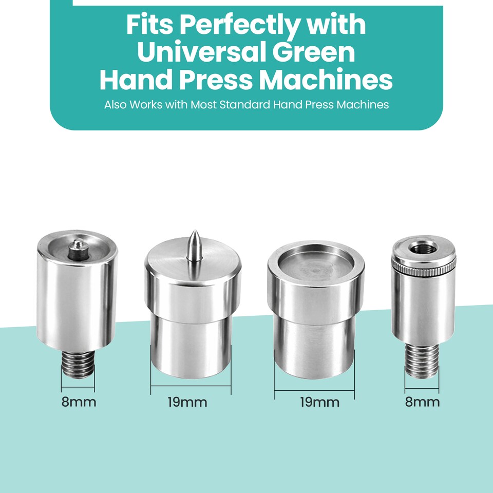 image 1 of 12.5mm S Spring Press Studs Dies for Universal Green Machine