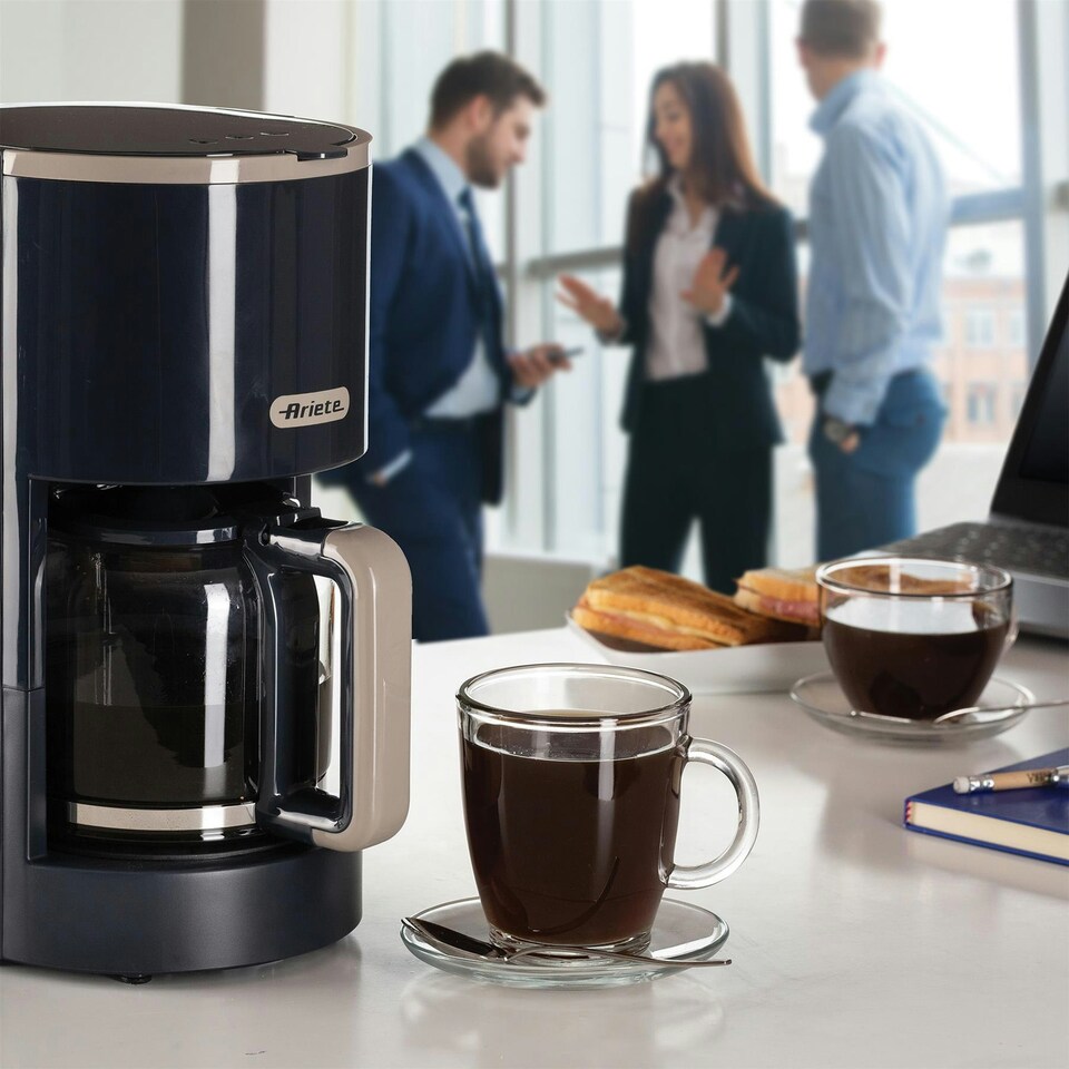 image 1 of Ariete ARPK47 Breakfast Line Kettle, Toaster & Coffee Machine Set, Grey