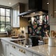 image 2 of Floral Pattern Splash Back | White