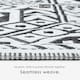 image 3 of Homescapes Outdoor Rug Luxury Waterproof Reversible, For Garden, Geometric Aztec | Black | Black and White