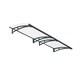 image 1 of Patio Cover Aquila Door Awning Canopy 3000 Clear - Acrylic - L302 x W91.5 x H17.5 cm - Grey Grey