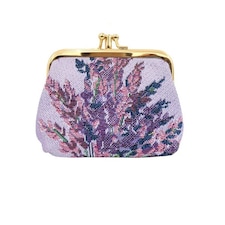 Signare Frame Coin Clasp Purse - Purple Lavender Purple