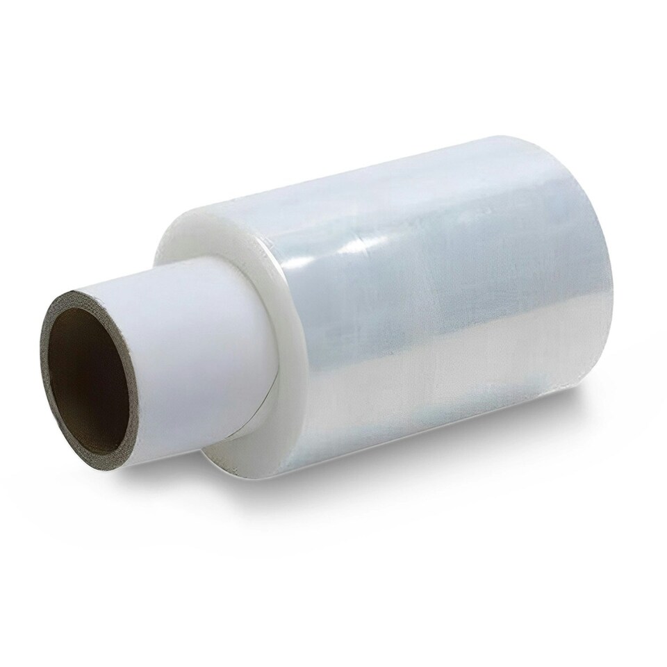 image 1 of 12 x Small Handy Size Clear Mini Waterproof 100mm x 150m Shrink Wrap Roll