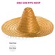 image 8 of Orange Mexican Sombrero – Fancy Dress Hat with Pom-Pom Trim Yellow | One Size