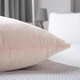 image 4 of OHS Matte Velvet Pinsonic Long Body Pregnancy Soft Plush Cosy Body Bolster Pillow Cushion Pink | Blush Pink | 45 x 135cm