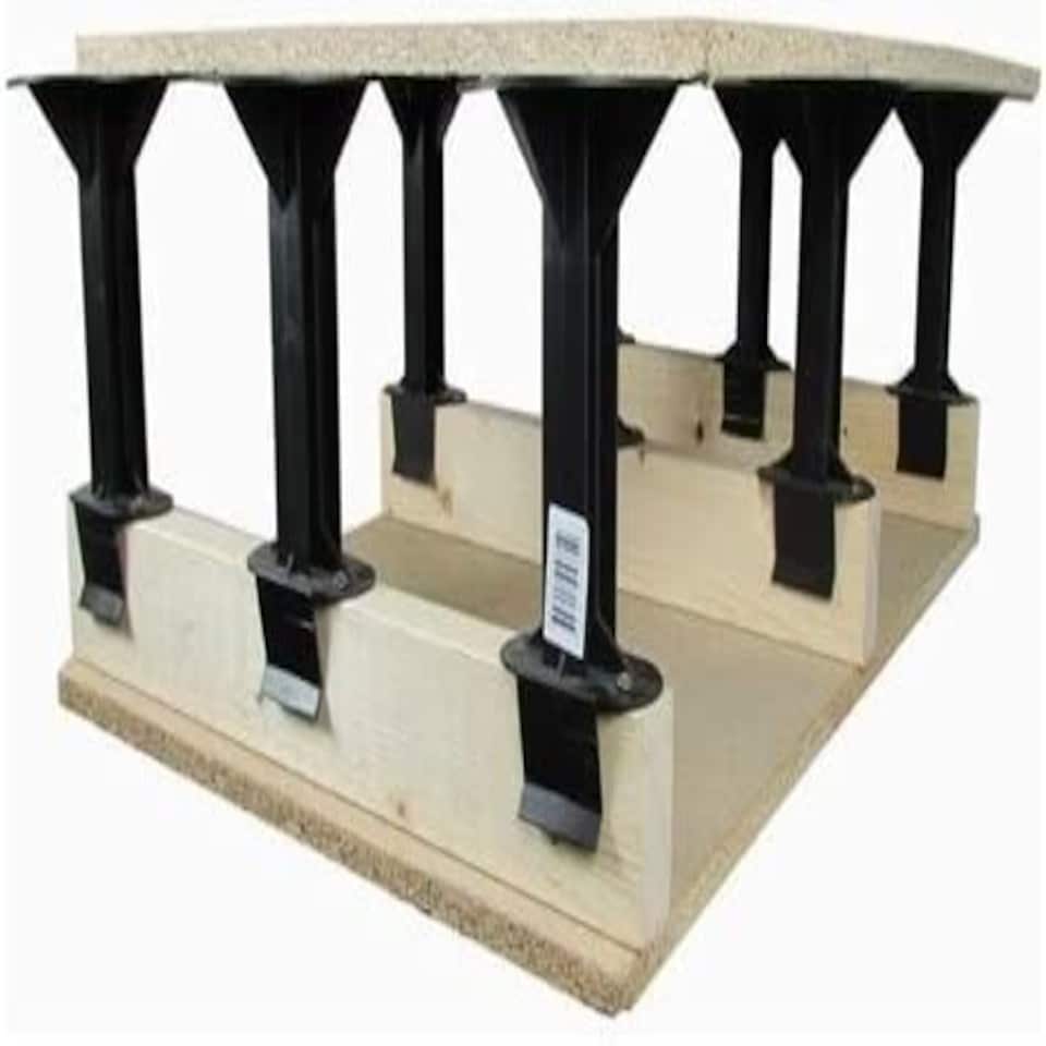 image 1 of Loft Storage Stilt - Box of 32 (3.6m² Space) Black