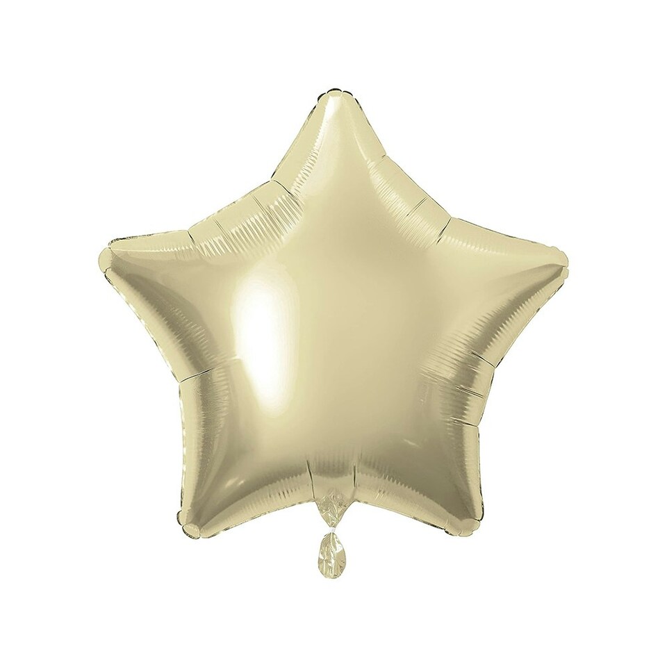 Unique Party Helium Star Foil Balloon Gold One Size Tesco Groceries