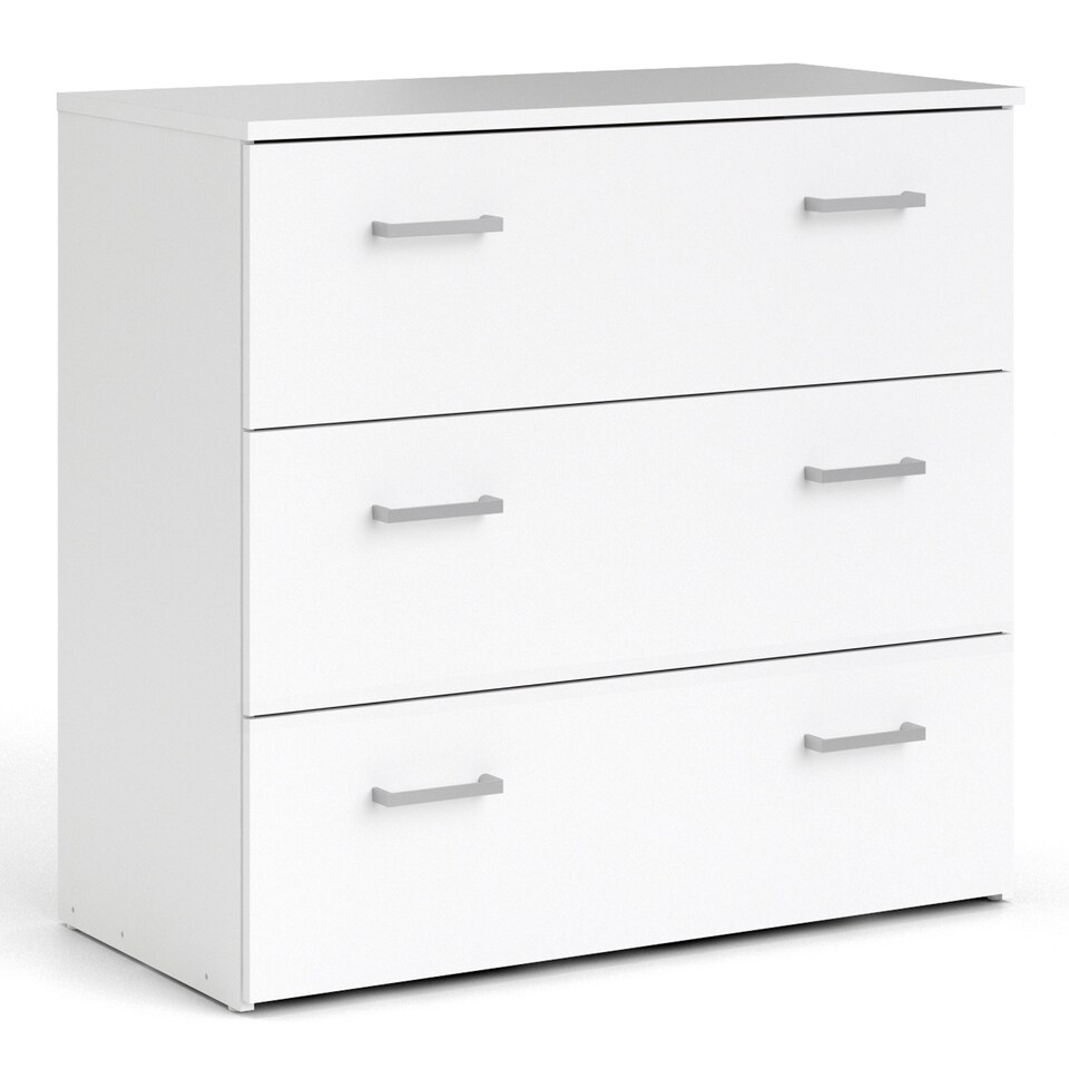 image 1 of Space Chest of 3 Drawers in White