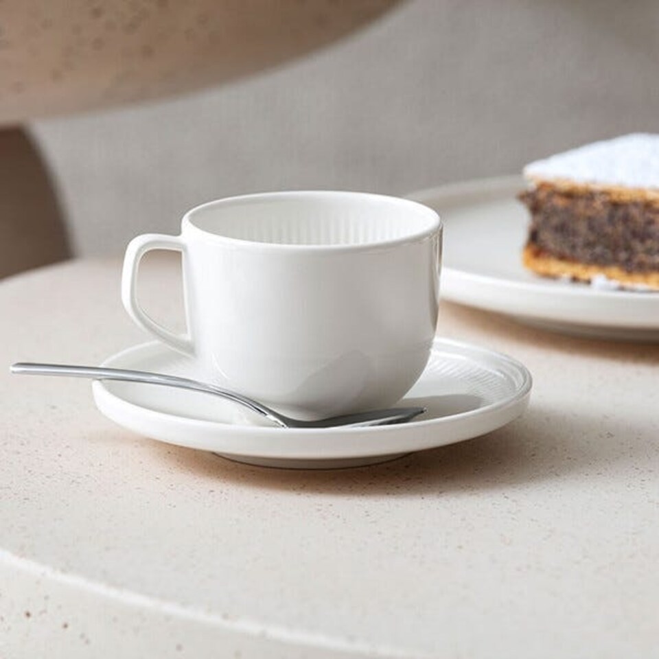 image 1 of Villeroy & Boch Afina Coffee Cup & Saucer