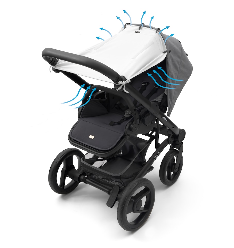 image 1 of Dooky Universal Pram Cover – UPF 50+ Sun Shade for Prams, Pushchairs, Buggies & Car Seats