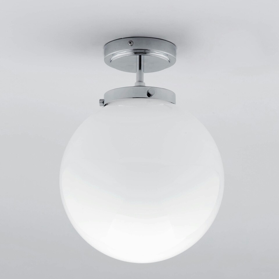 image 1 of BHS Douro 1 Light Bathroom Ceiling Light | Silver | Chrome | 1