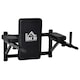 image 1 of HOMCOM Gym Rack Dip Station Wall Mounted AB Knee Leg Raise Pull Up Fitness Chin