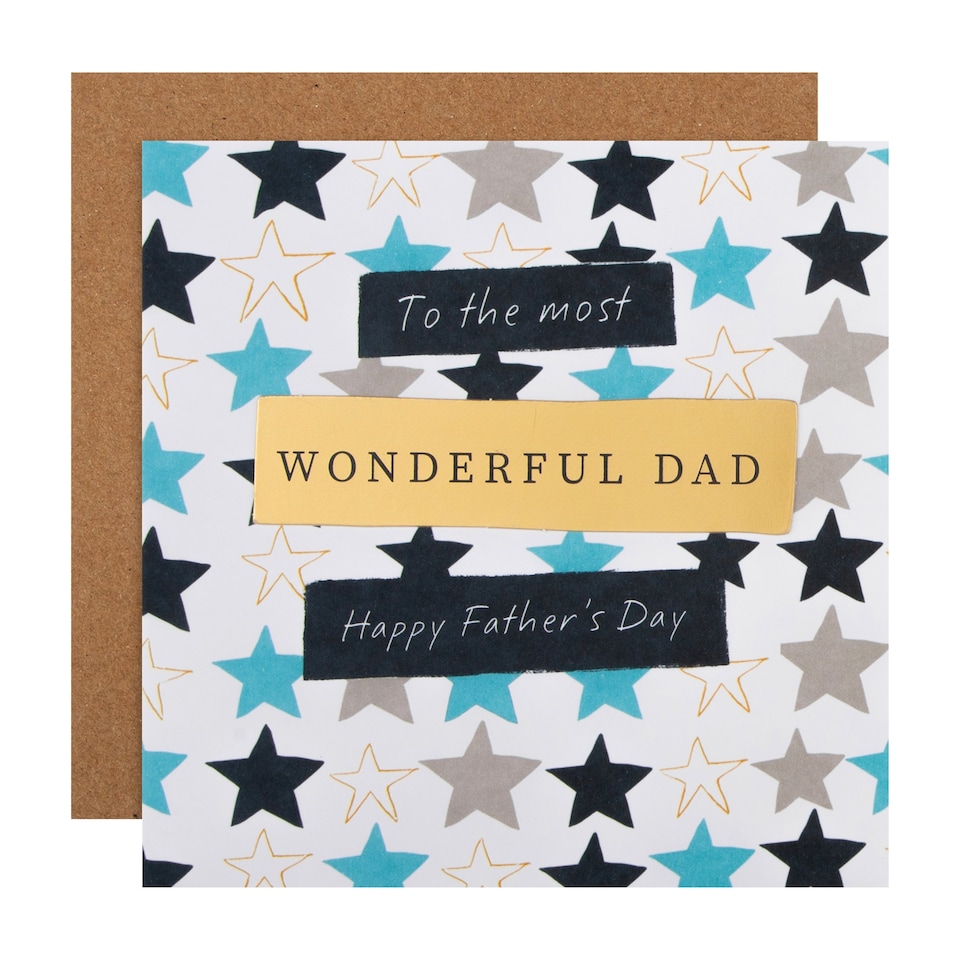 image 1 of Hallmark Father's Day Card For Dad - 'Most Wonderful' Design