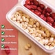 image 7 of SPARES2GO Food Storage Container with Securing Clips Lid and 2 Removable Divider Compartments (Small)