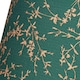image 3 of Modern Forest Green Cotton Fabric 10" Shade with Copper Foil Floral Decoration | Green | Forest Green | 1