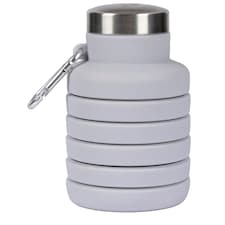 Trespass Vavo Foldable Silicone Water Bottle | Grey | Platinum | 1