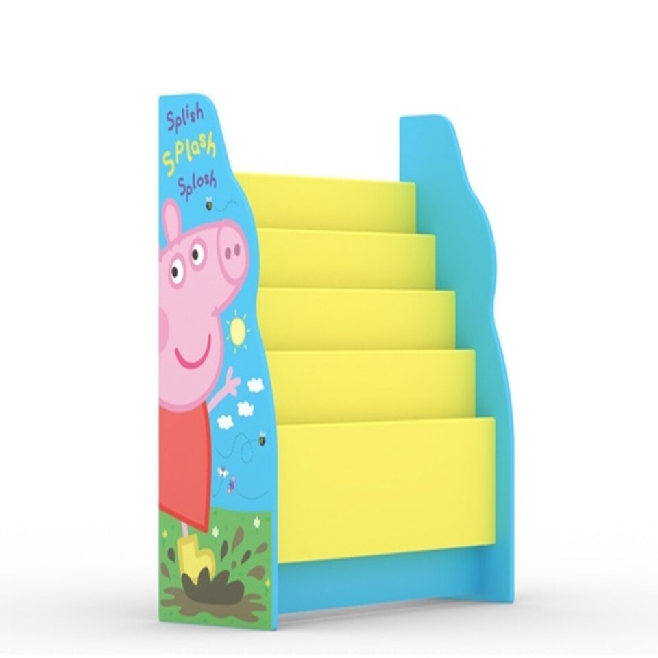 image 1 of Peppa Pig Sling Bookcase - MDF/Wood - L23 x W51 x H60 cm Multi