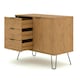 image 4 of Core Products Augusta Industrial Pine Sideboard 1 Door, 3 Drawers H73.6cm x W90.0cm x D43.0cm Brown