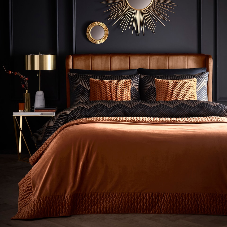 image 1 of Laurence Llewelyn-Bowen Siena Bedspread Spice
