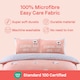 image 7 of Counting Sheep Cotton Duvet Cover Set Cover with Pillowcase | Pink | King | 1
