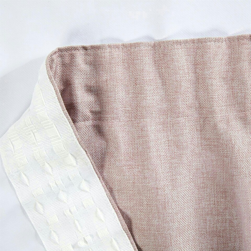 image 1 of Eclipse Pencil Pleat Blackout Curtains - Pink - 229cm x 229cm