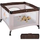 image 1 of Playpen Tommy Junior - stable, foldable, mesh with side zip opening, 105 x 105 x 78 cm | Brown | brown | 105 x 105 x 78 cm | 1