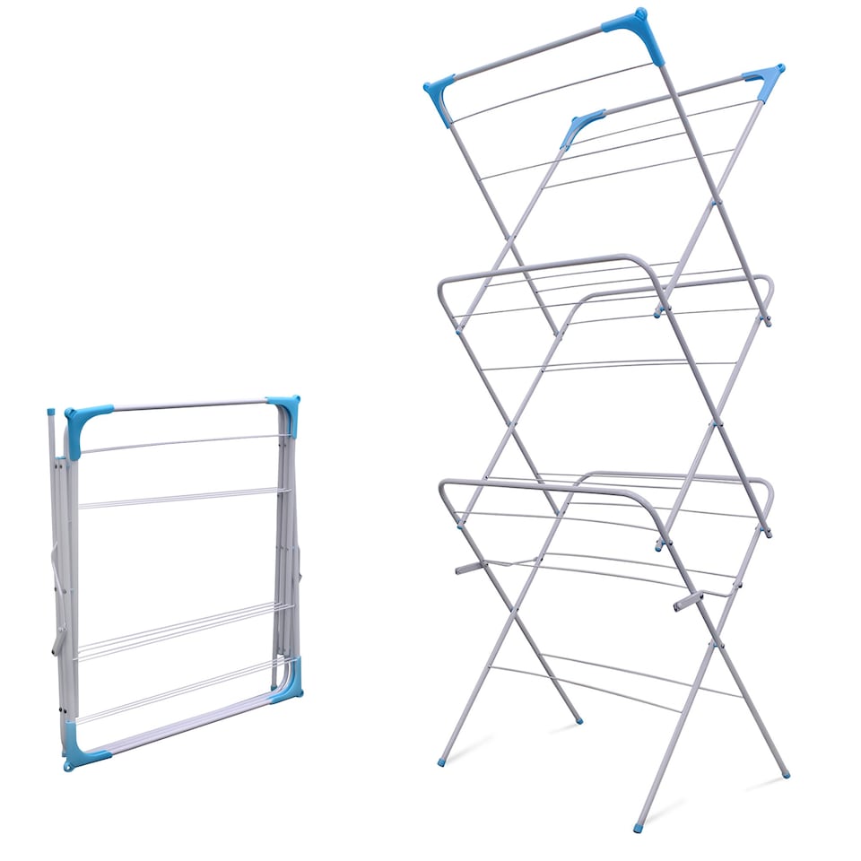 image 1 of ROTARY AIRER 4 ARM 50M OUTDOOR CLOTHES GARDEN WASHING LINE DRYER SPIKE & COVER
