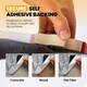 image 5 of NOVECRAFTO Vinyl Floor Tiles Self Adhesive – 12x12in Peel and Stick Flooring for Kitchen, Bathroom & Living Room – Charcoal Marble Flow Design | Grey | 4.65 sqm