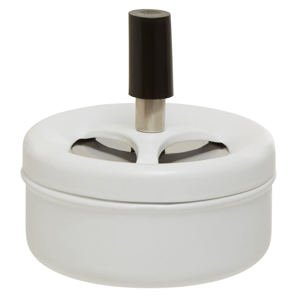 image 1 of White Spinning Ashtray