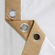 image 4 of Homescapes Thermal 100% Blackout Beige Velvet Curtains - 66 x 54" Cream