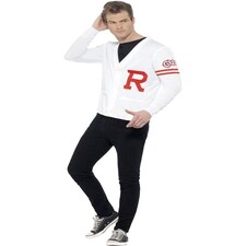 Grease Rydell Prep Costume - White - with Sweater Vest - 42898L